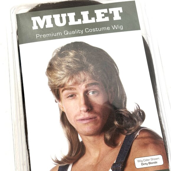 1980’s Style Mullet Brown Wig NIP - NWOT – NOS - Picture 7 of 7